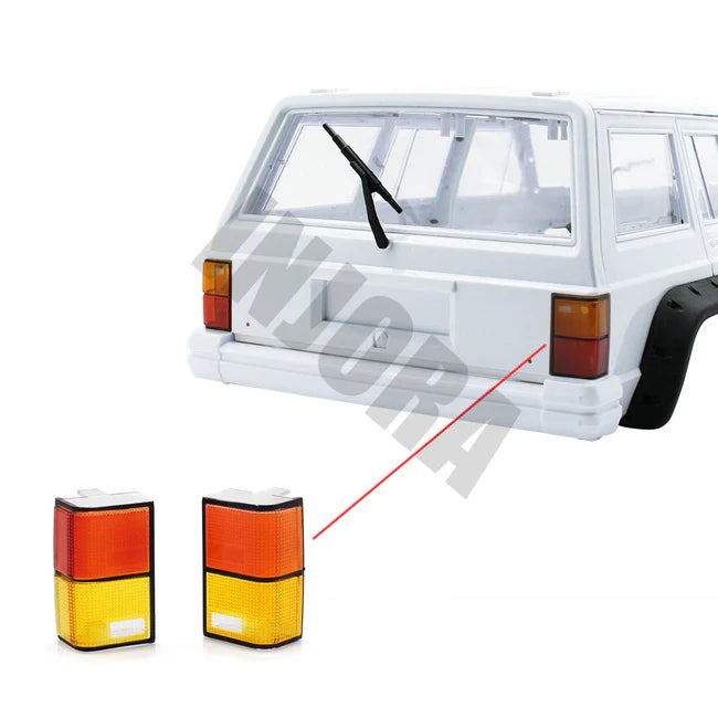 INJORA 2PCS Tail Light Cover for Axial SCX10 II Jeep Cherokee