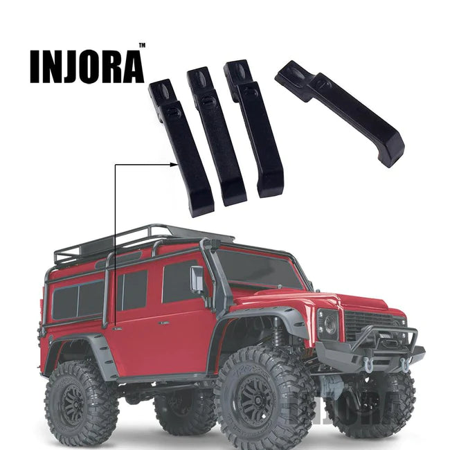 INJORA 4PCS Black Door Handle for 1/10 RC Crawler Traxxas TRX-4