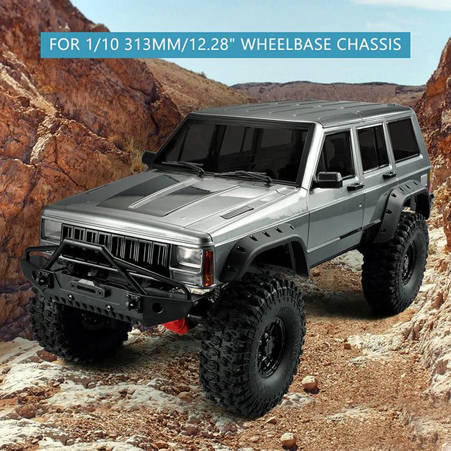 INJORA 313mm 12.3" Wheelbase Jeep Cherokee Painted Hard Plastic Body for Axial SCX10 & SCX10 II 90046 90047