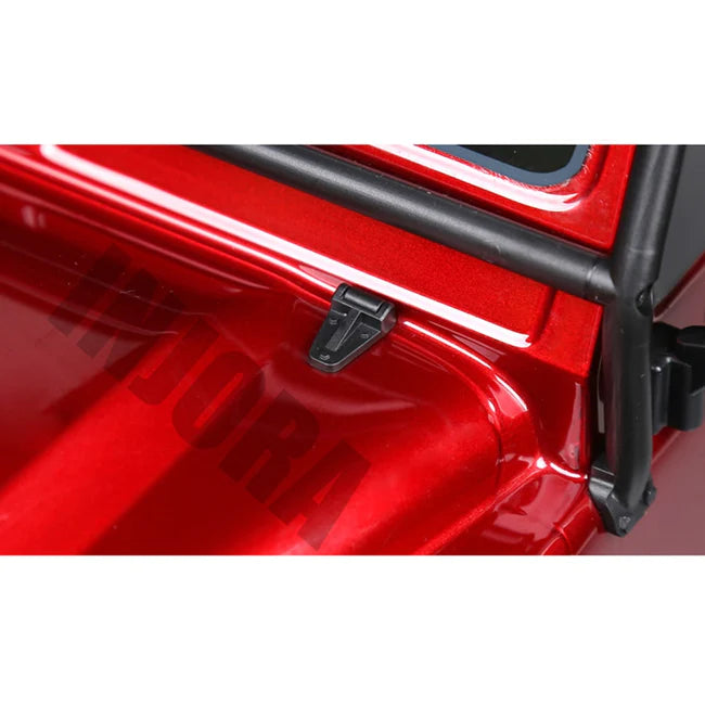 INJORA 2PCS Black Plastic Engine Cover Hinge for Traxxas TRX-4