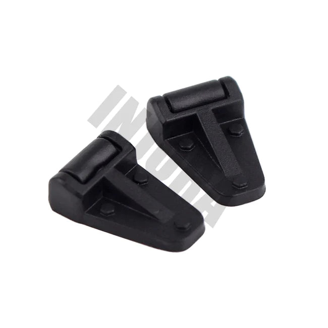 INJORA 2PCS Black Plastic Engine Cover Hinge for Traxxas TRX-4