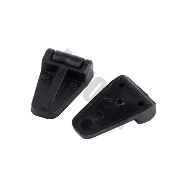 INJORA 2PCS Black Plastic Engine Cover Hinge for Traxxas TRX-4