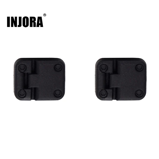 INJORA 2PCS Black Plastic Car Door Hinge for Traxxas TRX-4