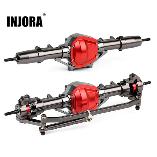 INJORA CNC Metal Front / Rear Axle for 1/10 RC Rock Crawler Axial SCX10 (YQCQ-01)
