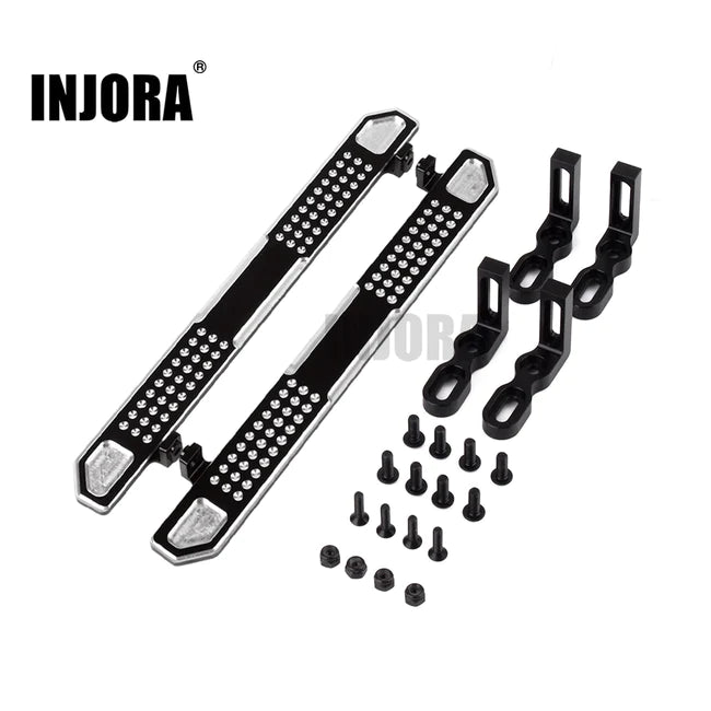 INJORA 2PCS Metal Pedal Rock Sliders Board for 1/10 RC Crawler Traxxas TRX-4