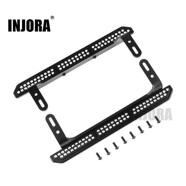 INJORA 2PCS Metal Rock Sliders Pedal for 1/10 Traxxas TRX-4