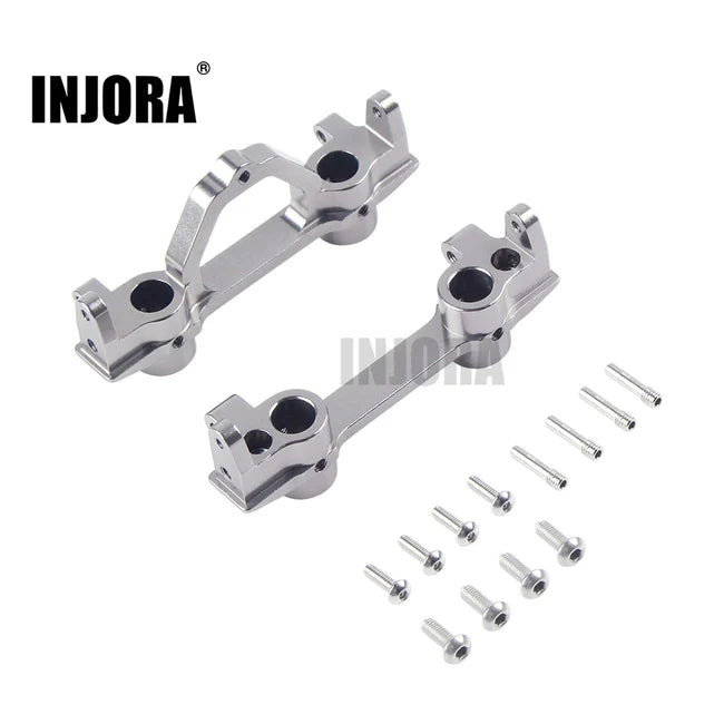 INJORA Aluminum Alloy Silver Bumper Mount for Axial SCX10
