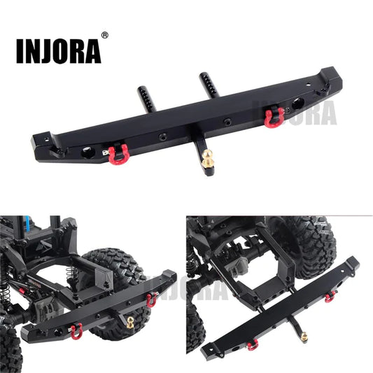 INJORA Metal Rear Bumper with LED Light for Axial SCX10 Jeep Cherokee