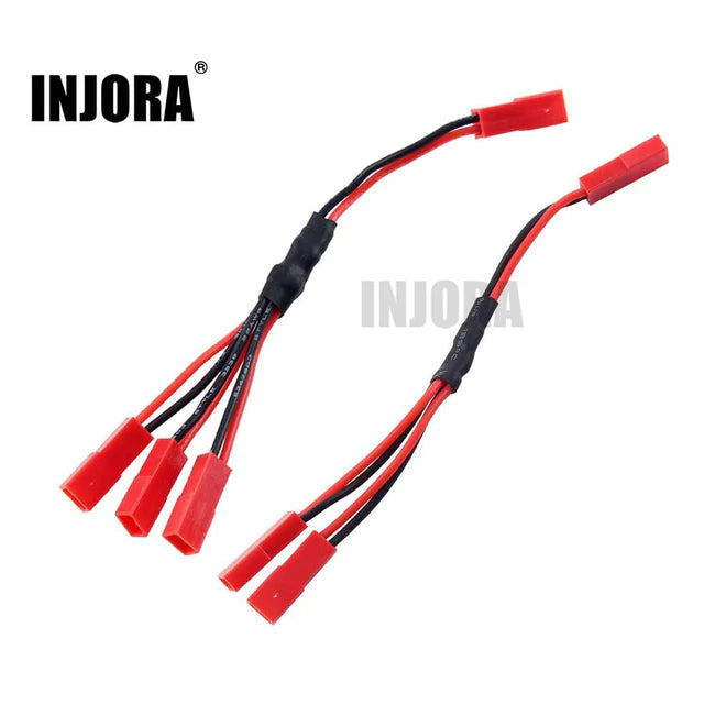 INJORA 1Pcs Battery JST Female Connector Y Cable for Traxxas TRX-4 ESC