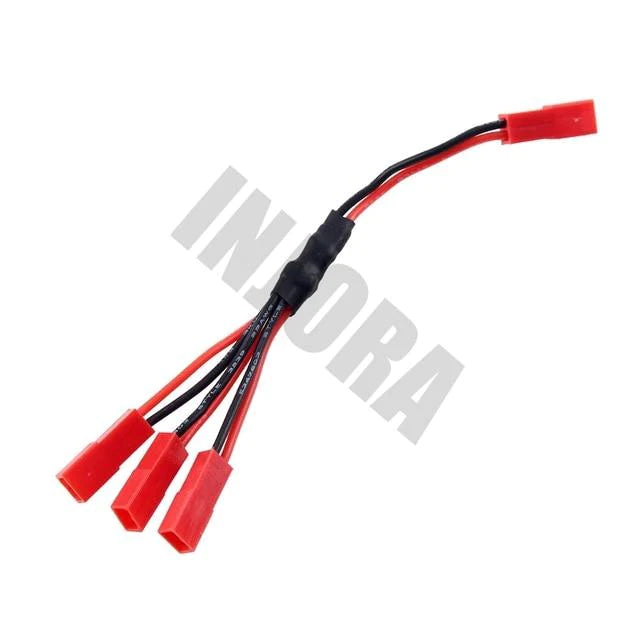 INJORA 1Pcs Battery JST Female Connector Y Cable for Traxxas TRX-4 ESC