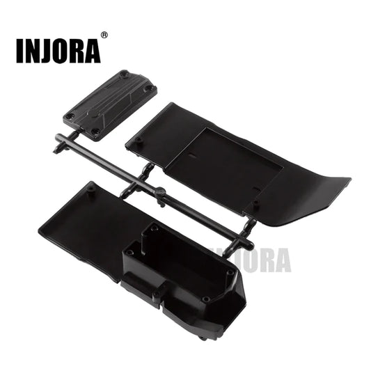 INJORA Plastic Side Guard with Receiver Box for RC Car AXIAL SCX10 II