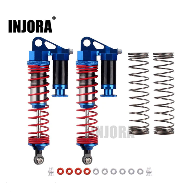 INJORA 2PCS 100/110mm Metal Shock Absorber for 1/10 RC Rock Crawler