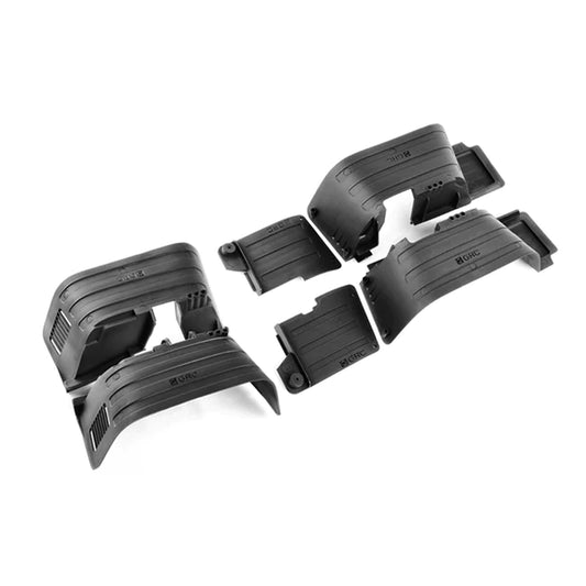 INJORA Black Plastic Mud Flaps Inner Fenders for Original Axial SCX10 II 90046 90047