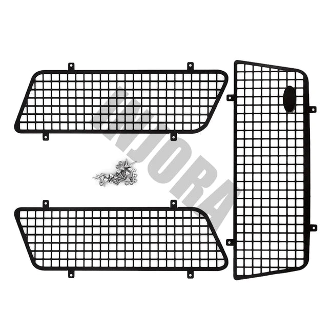 INJORA 3PCS Metal Window Mesh Protective Net with Logo for TRX-4 Bronco 82046-4