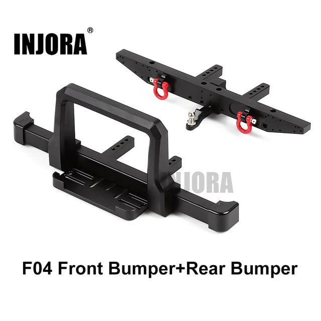 INJORA Classic Metal Front or Rear Bumper for Traxxas TRX-4