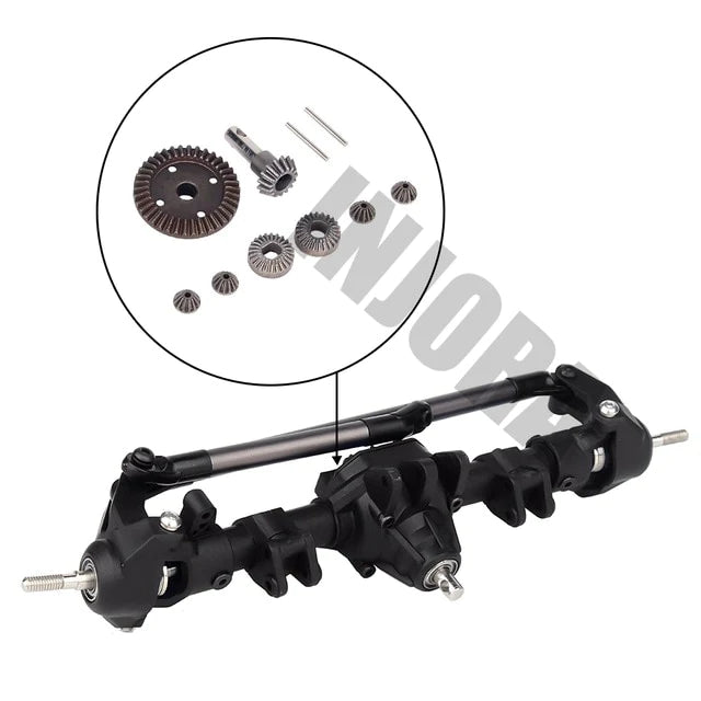 INJORA Plastic Front / Rear AR44 Differential Axles for Axial SCX10 II (AXCQ-02)