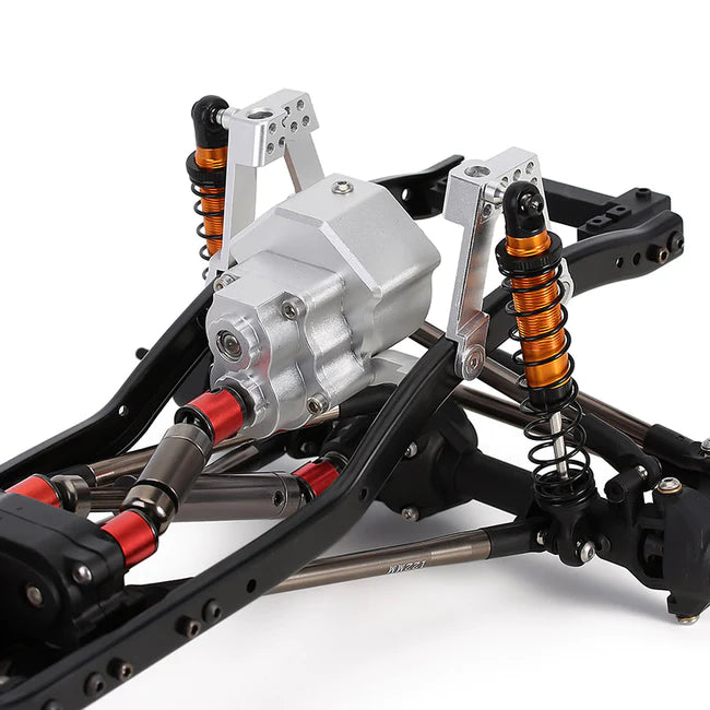 INJORA 313mm Wheelbase Chassis with Prefixal 2-Speed Transmission for SCX10 II 90046