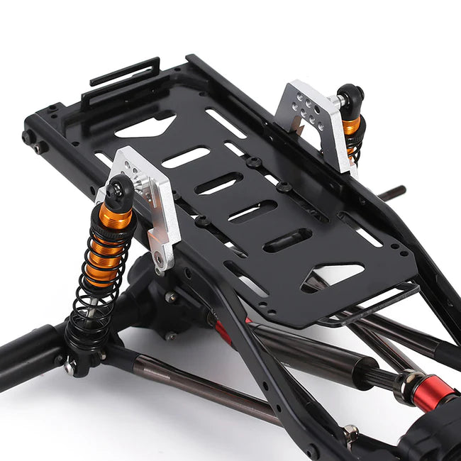 INJORA 313mm Wheelbase Chassis with Prefixal 2-Speed Transmission for SCX10 II 90046