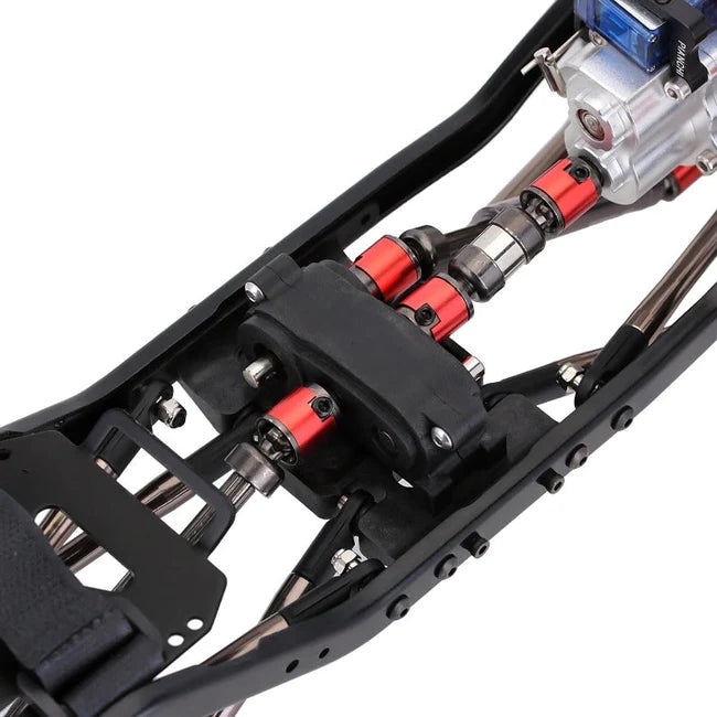 INJORA 313mm Wheelbase Chassis with Prefixal 2-Speed Transmission for SCX10 II 90046