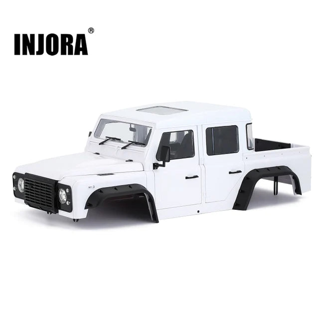 INJORA 313mm 12.3" Wheelbase D130 Defender Pickup Body for TRX4 TRX-4 Axial SCX10 90046