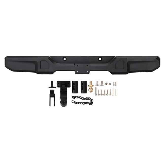 INJORA Metal Front Rear Bumpers with Spotlight for 1/6 SCX6 Jeep Wrangler Trail Honcho