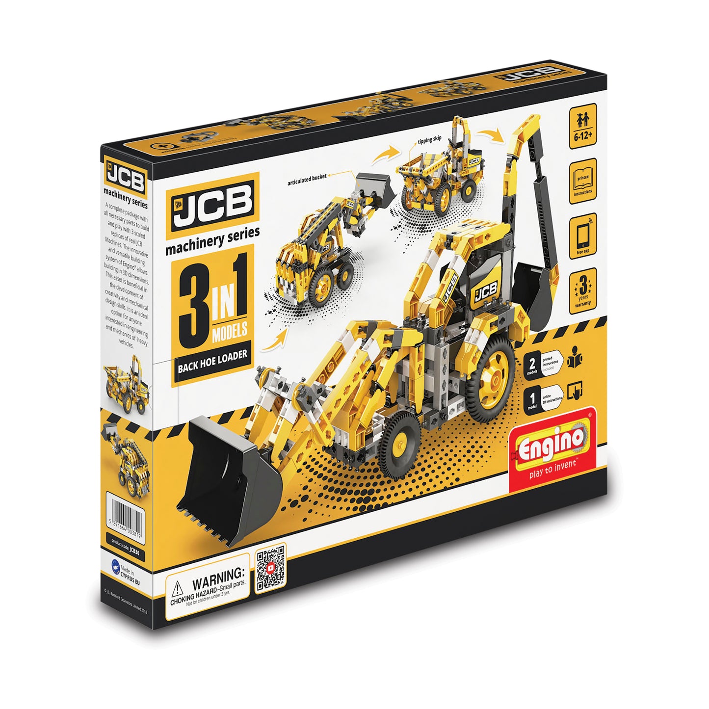 ENGINO - CREATIVE BUILDER - MACHINERY SET - BACKHOE LOADER