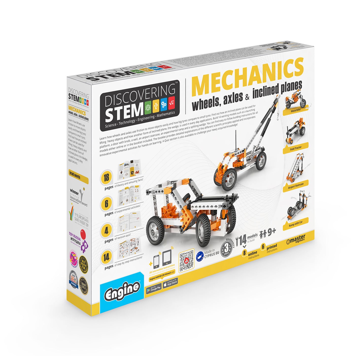 ENGINO - DISCOVERING STEM - WHEELS, AXLES & INCLINED PLANES