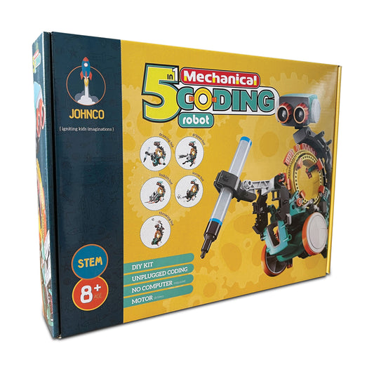 JOHNCO - 5 IN 1 MECHANICAL CODING ROBOT