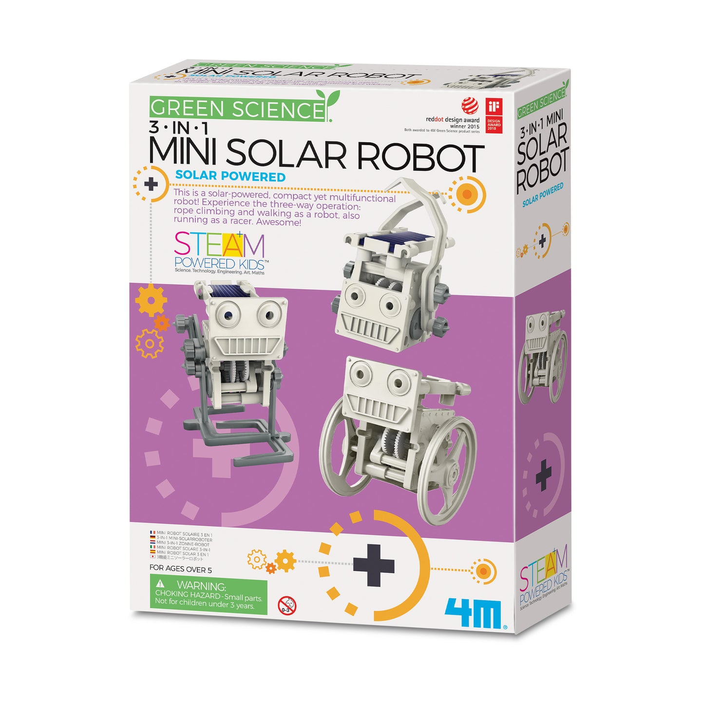 4M - GREEN SCIENCE - 3 IN 1 MINI SOLAR ROBOT