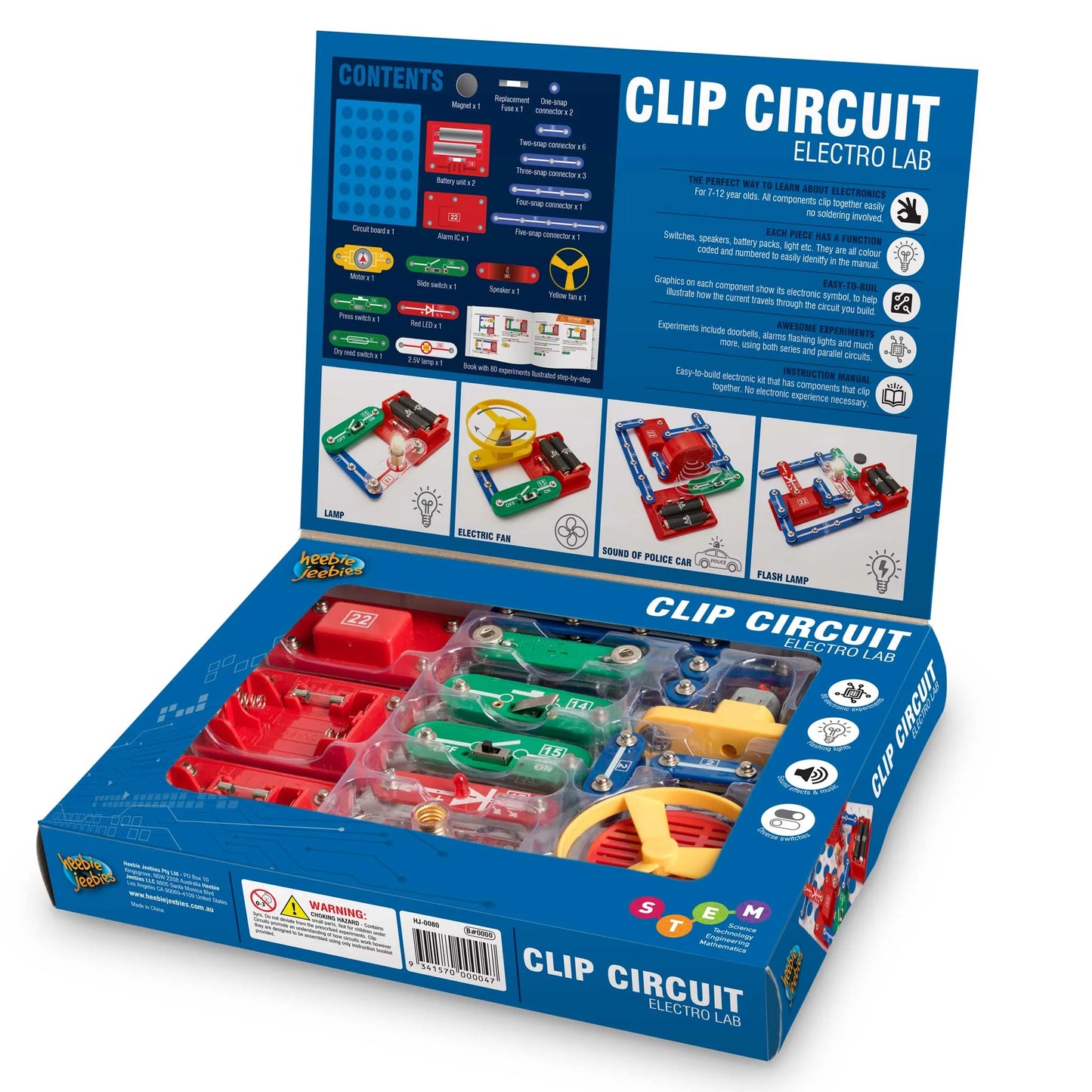 Clip Circuit Electrolab 80 Electronic Experiments Kit