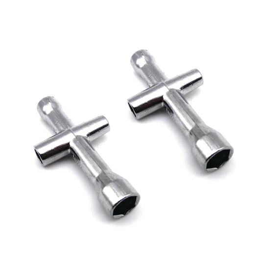 INJORA 2PCS 4.0 5.0 5.5 7.0mm Cross Wrench Hex Nut Driver Socket Repair Tool