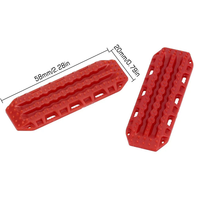 INJORA Mini Plastic Sand Ladder Recovery Ramps Boards Scale Accessories For 1/24 1/18 RC Crawlers
