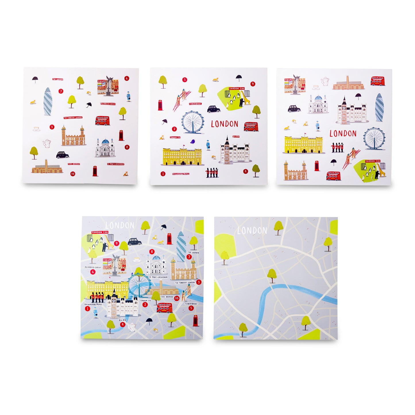 JAQ JAQ BIRD - CITIES OF WONDER STICK IT & GO ACTIVITY SET - LONDON