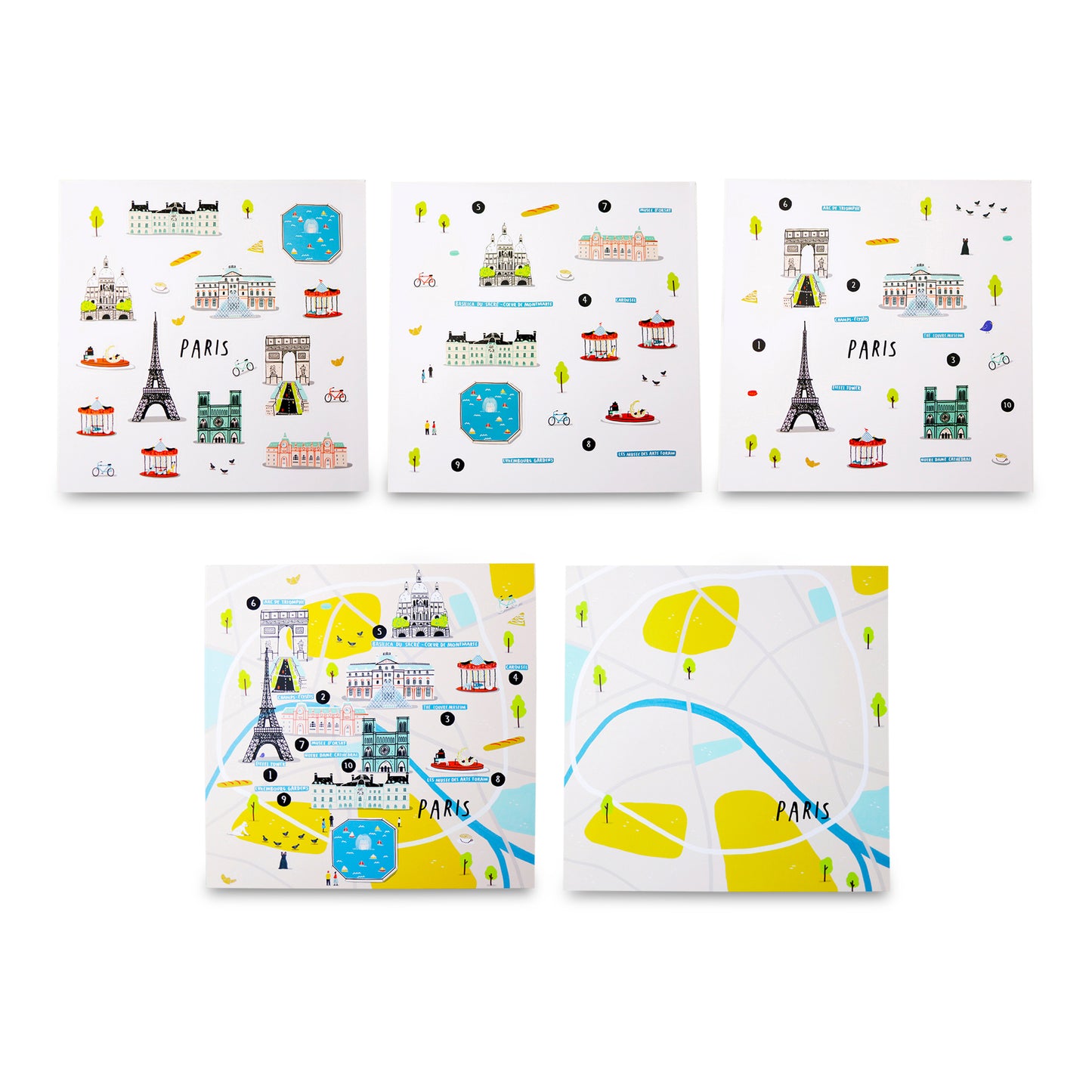 JAQ JAQ BIRD - CITIES OF WONDER STICK IT & GO ACTIVITY SET - PARIS