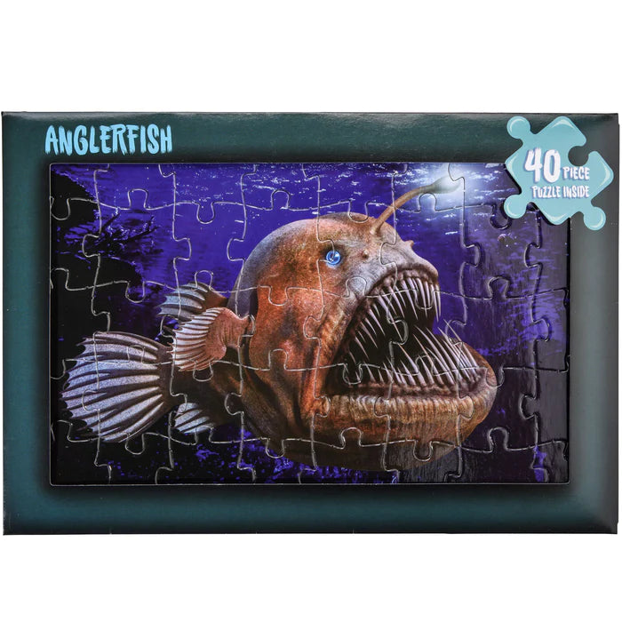 Jigsaw Card Birthday Card Angler Fish