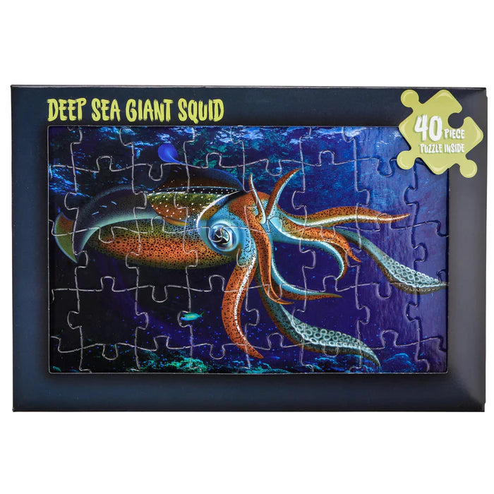 Jigsaw Card Birthday Card Giant Squid