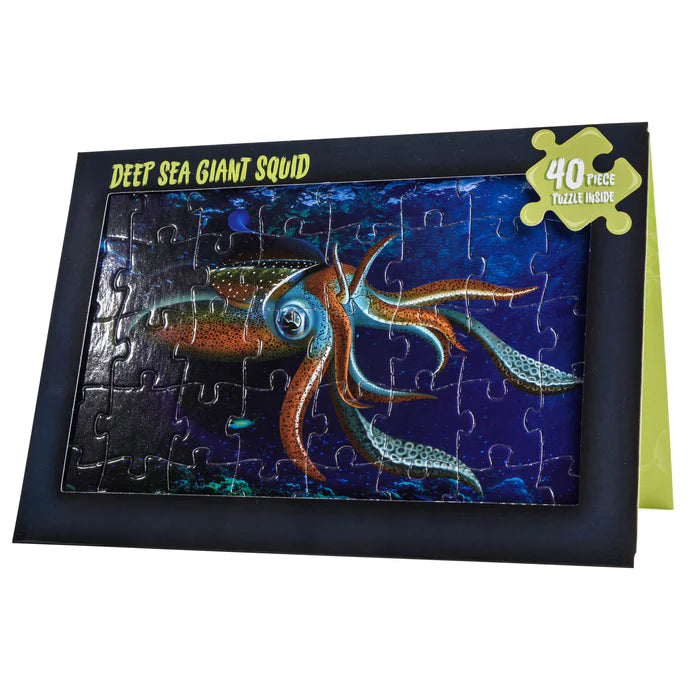 Jigsaw Card Birthday Card Giant Squid