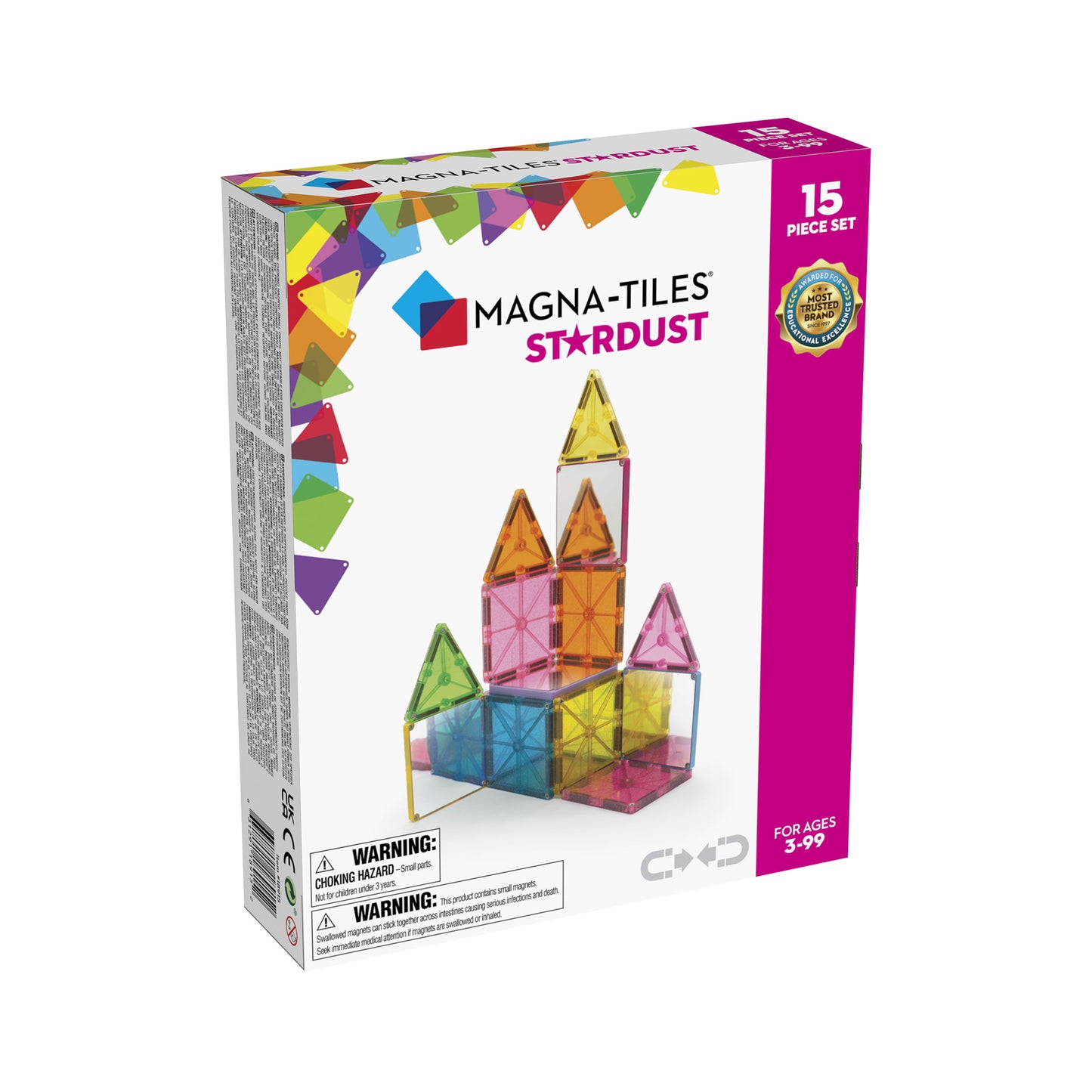 MAGNA-TILES - STARDUST - 15 PIECE SET