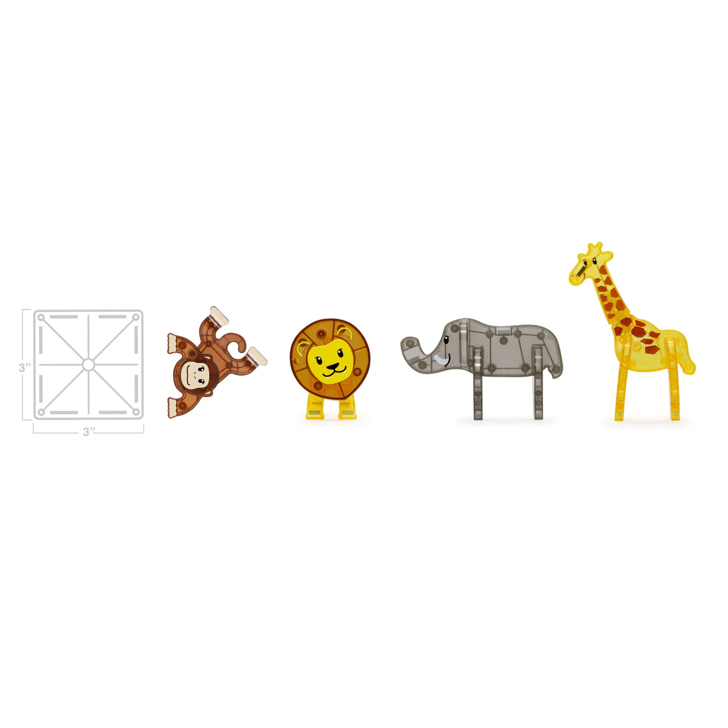 MAGNA-TILES - SAFARI ANIMALS - 25 PIECE SET