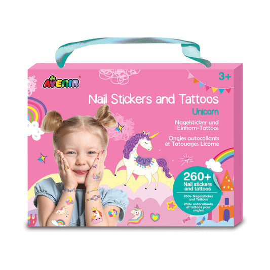 AVENIR - NAIL STICKERS AND TATTOOS - UNICORNS