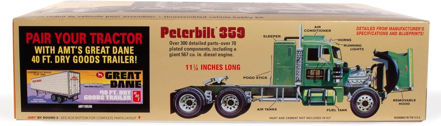 AMT 1:25 Peterbilt 359 California Haulerw/Sleeper