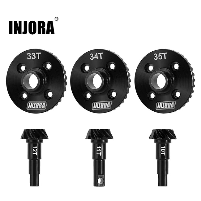 INJORA Overdrive Underdrive Steel Helical Gears For Original TRX4 TRX6 Front Rear Axles