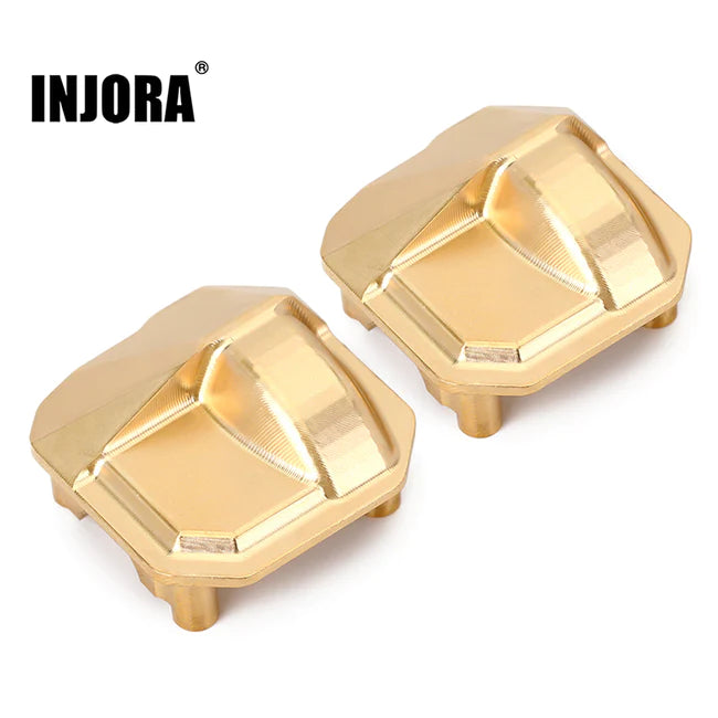 INJORA 2PCS Brass AR44 Differential Axle Covers for Axial SCX10 II 90046