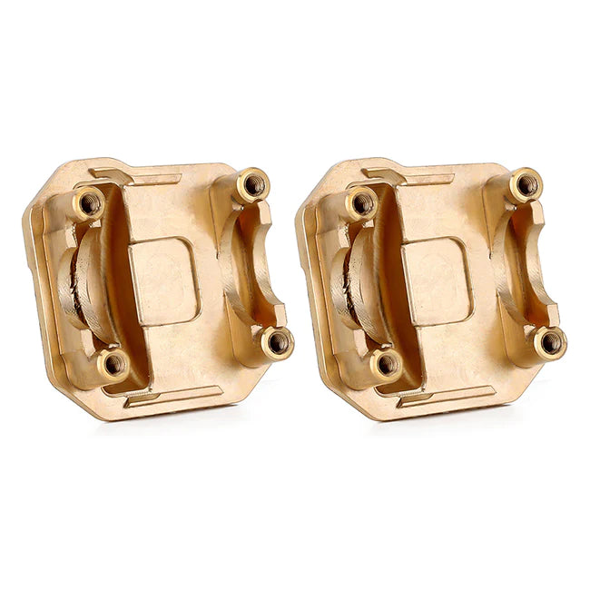 INJORA 2PCS Brass AR44 Differential Axle Covers for Axial SCX10 II 90046