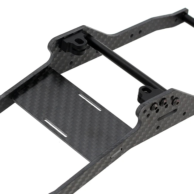 INJORA LCG Carbon Fiber Chassis Kit for 1/10 Axial SCX10 & SCX10 II