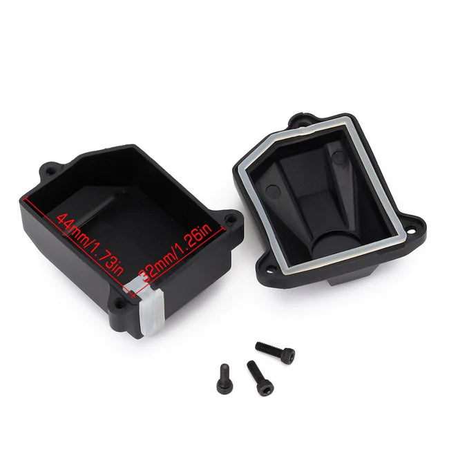 INJORA 46*33*32mm Waterproof Plastic Radio Device Receiver Box for Axial SCX10 III