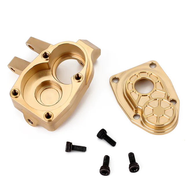 INJORA Heavy Duty Brass Portal Steering Knuckle A for Axial SCX10 III Capra 1.9