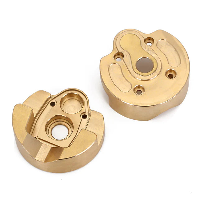 INJORA Heavy Duty Brass Portal Steering Knuckle A for Axial SCX10 III Capra 1.9