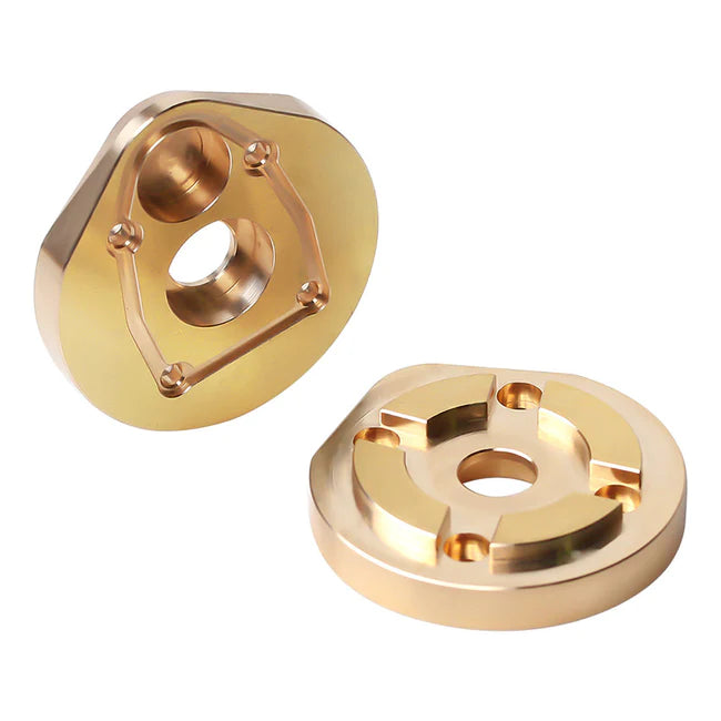 INJORA Heavy Duty Brass Portal Steering Knuckle A for Axial SCX10 III Capra 1.9