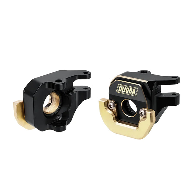 INJORA Black Brass Steering Knuckles for 1/10 Axial SCX10 PRO